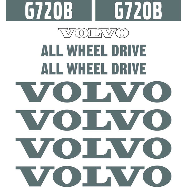 Volvo G720B Decals