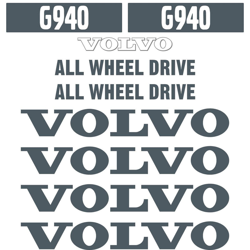 Volvo G940 Decal Kit