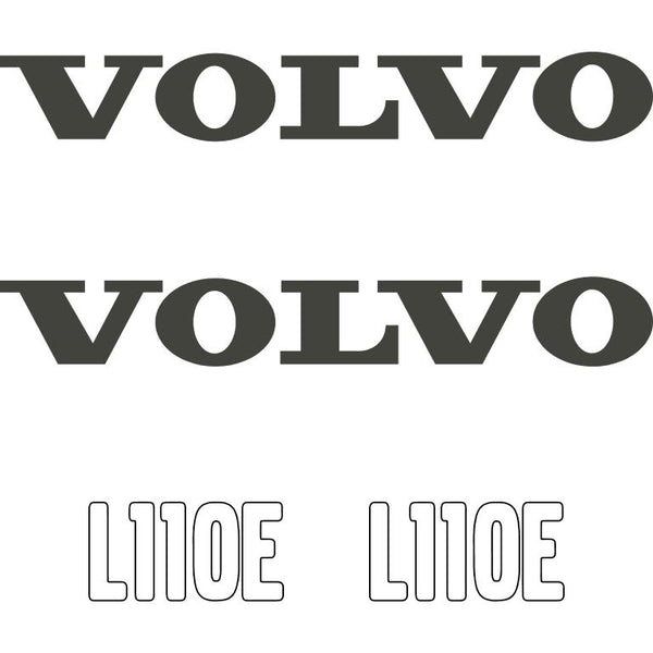 Volvo L110E Decals Stickers