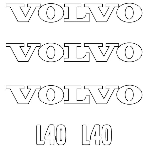 Volvo L40 Decals 