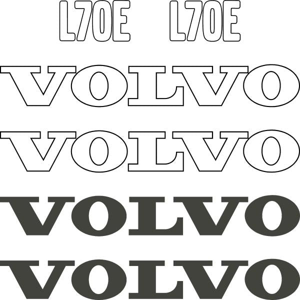 Volvo L70E Decals Stickers