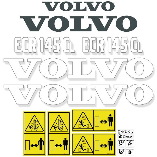 Volvo ECR145CL Decals