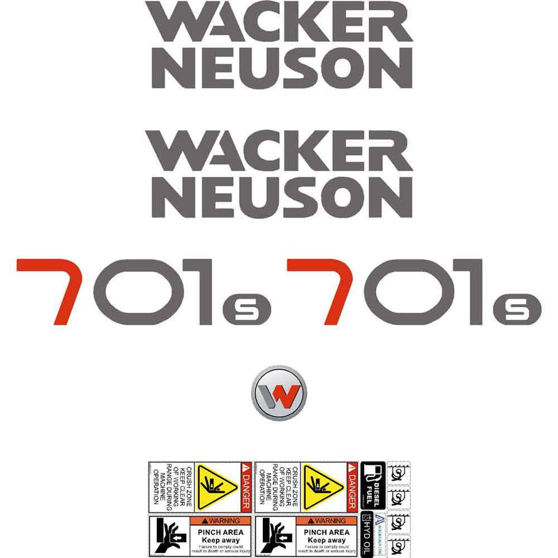 Wacker Neuson 701S Decals