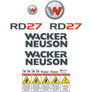 Wacker Neuson RD27 Decals Stickers