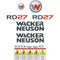 Wacker Neuson RD27 Decals Stickers