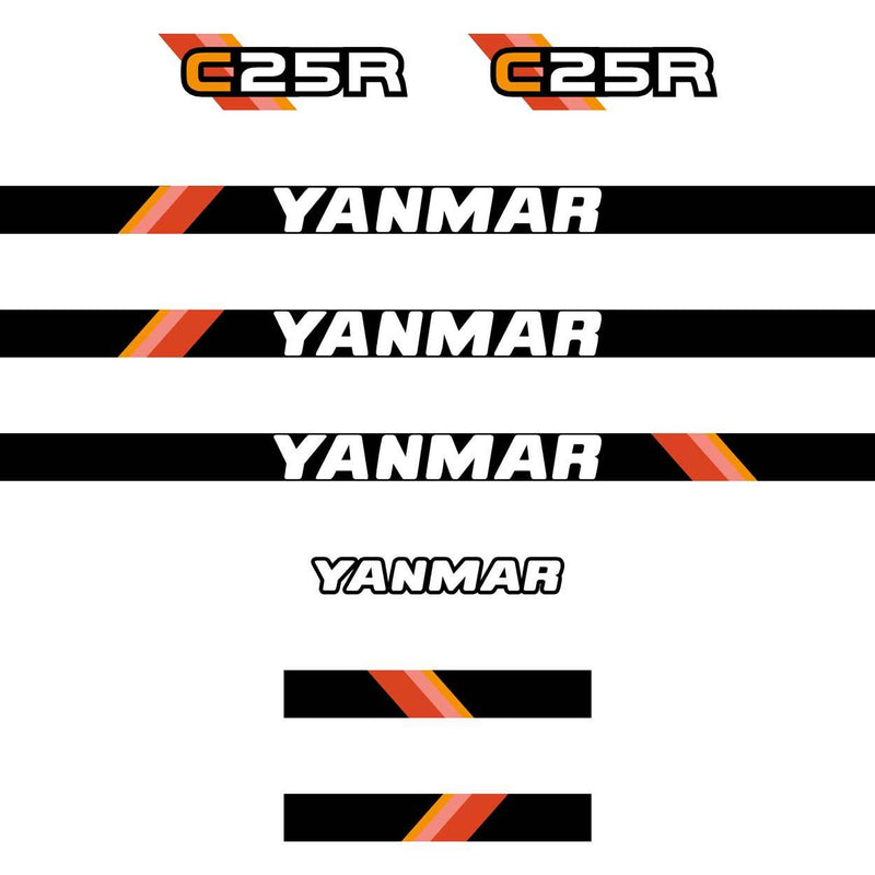 Yanmar C25R Decals