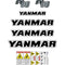 Yanmar SV08-1 Decals Stickers