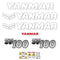Yanmar SV100-2B Decals - Later Style
