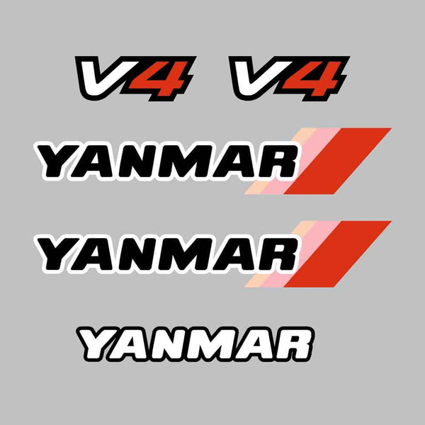 Yanmar V4-4 Decal Kit