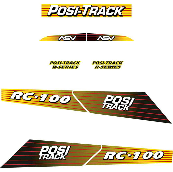 ASV RC100 Compact Tracked Loader Decal / Sticker
