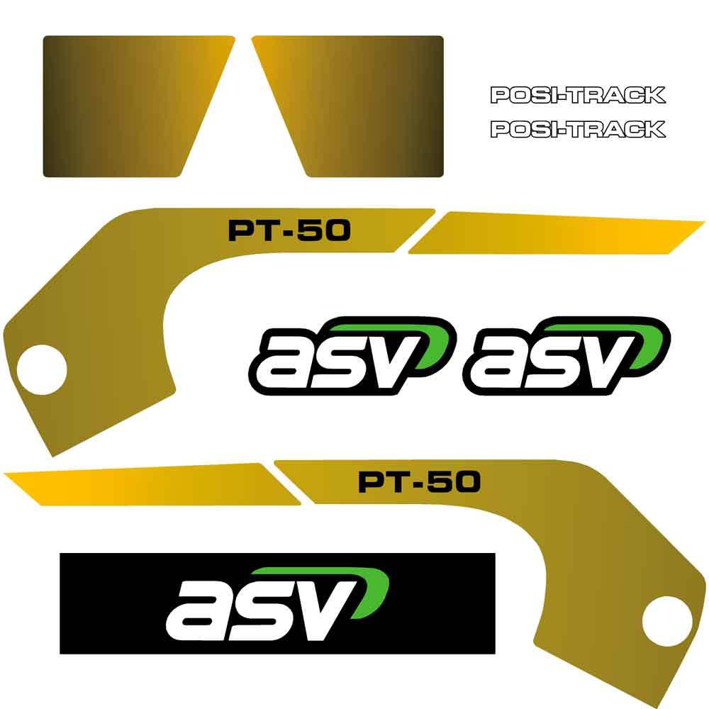 ASV PT50 Compact Tracked Loader Decal / Sticker