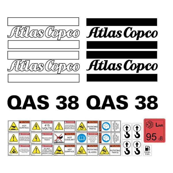 Atlas Copco QAS38 Decals