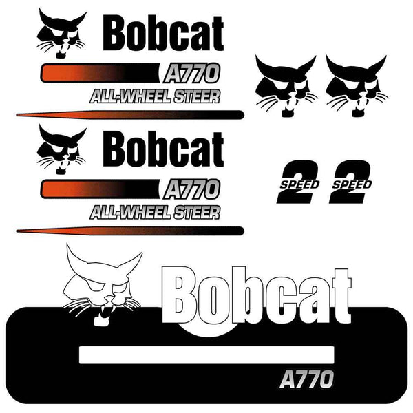 Bobcat A770 Decal Sticker Set