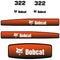 Bobcat 322 Decal Sticker Set