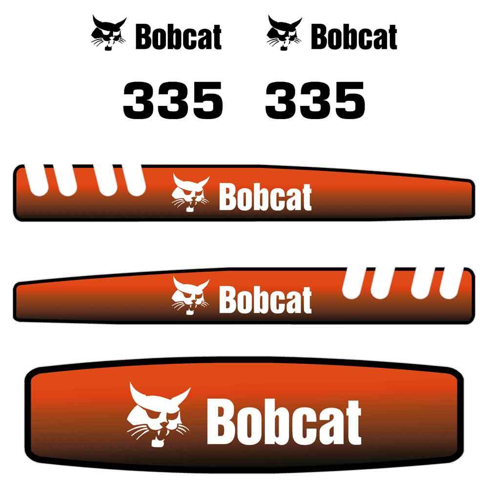 Bobcat 335 Mini Excavator Decal Set / Sticker Kit