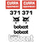 Bobcat 371 Decals Stickers