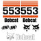 Bobcat 553 IR Decals Stickers