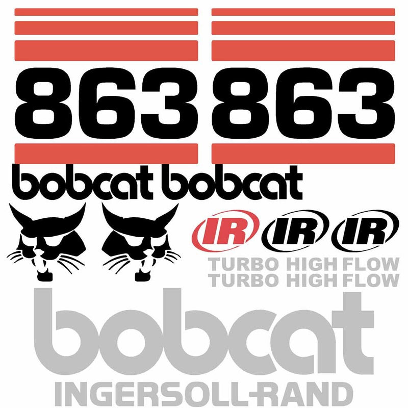 Bobcat 863 IR Decal Stickers