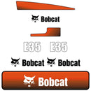 Bobcat E35 Decals Stickers Set