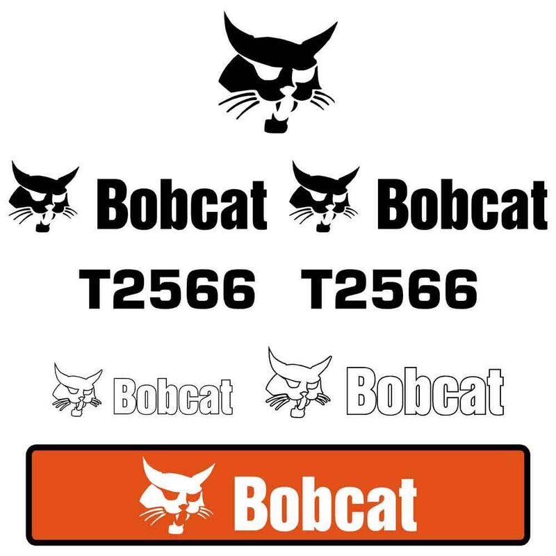 Bobcat T2566 Decals Stickers Set