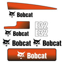 Bobcat E32 Decals Stickers Set