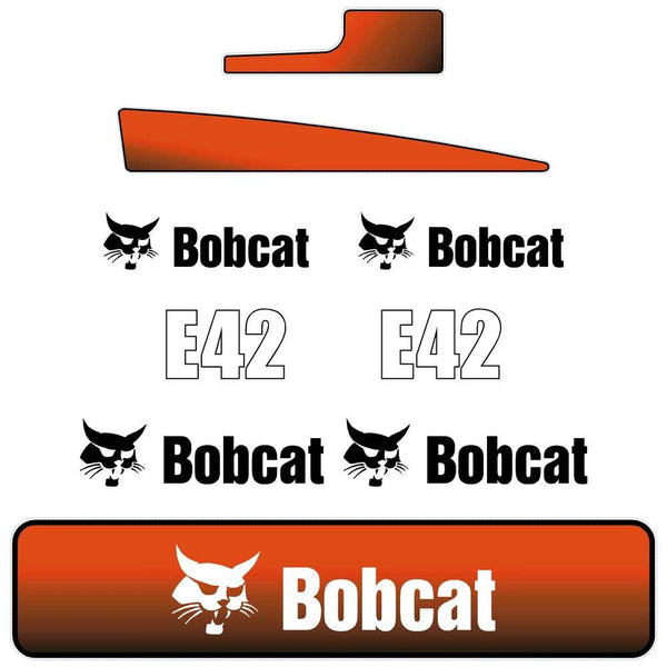 Bobcat E42 Decals Stickers Set