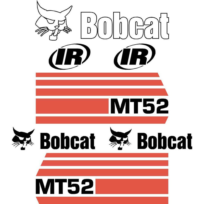 Bobcat MT52 Decals Stickers 