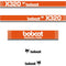 Bobcat X320 Decal Sticker Set