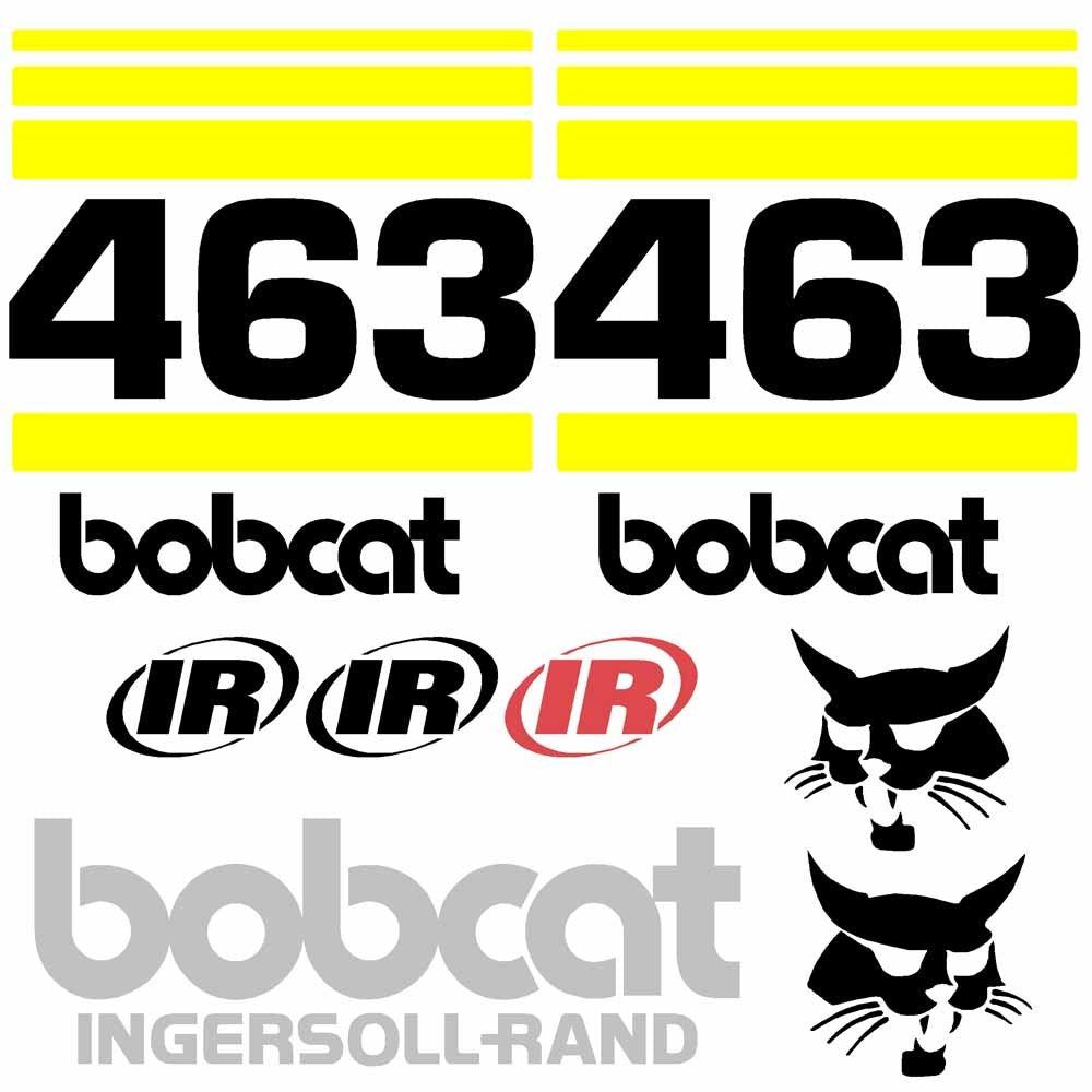 Bobcat 463 Skid Steer Loader Decal Kit – Reproduction New Stickers (Made In Australia)