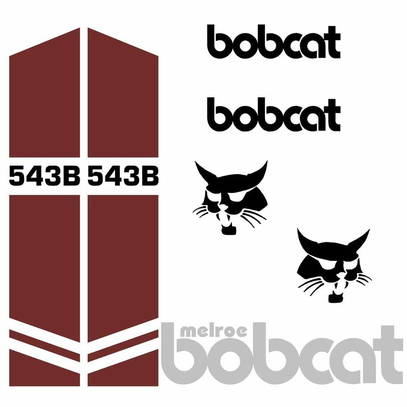Bobcat 543B Decal Set