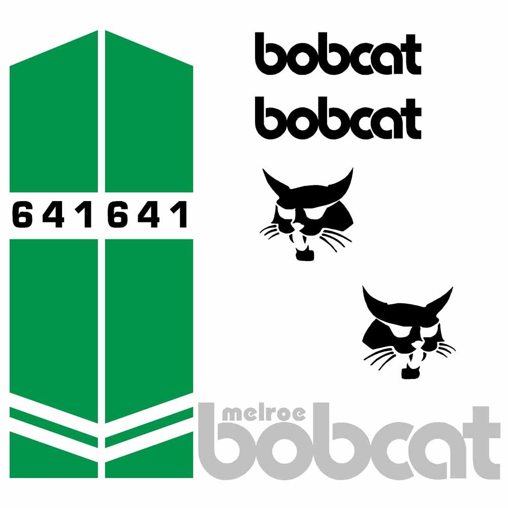 Bobcat 641 Skid Steer Loader Repro Decal Set Sticker Kit