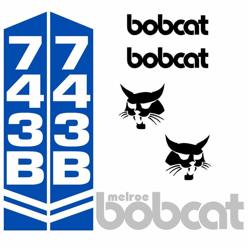 Bobcat Melroe 743B Decal Set