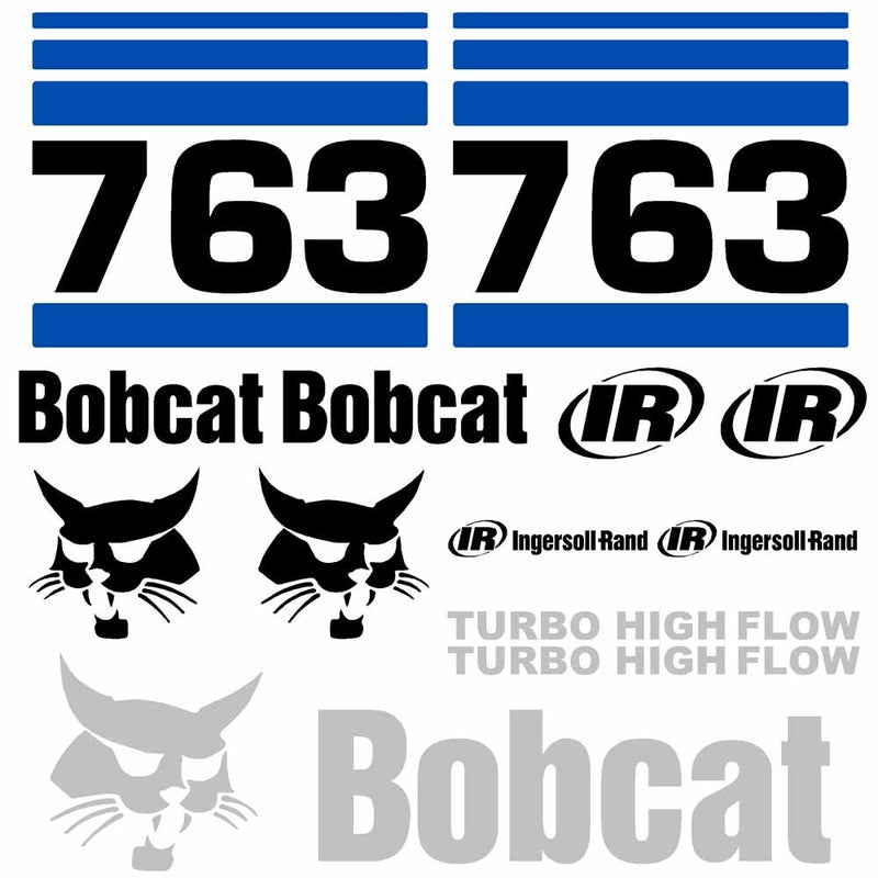 Bobcat 763 Decal Set (3)
