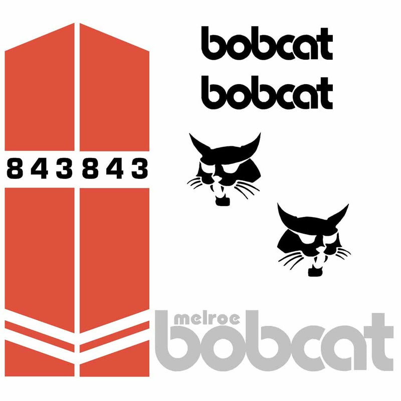 thumbnail image 2 of Aftermarket Bobcat 843 Full Decal Sticker Kit - SP1 Graphic Set (New) 2 of 4
