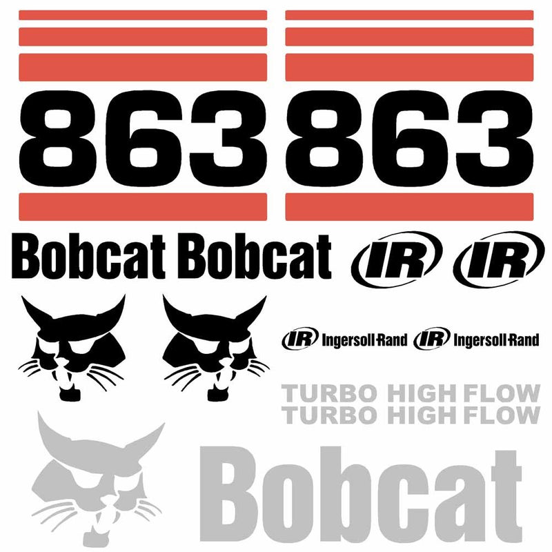 Bobcat 863 Decal Stickers
