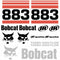 Bobcat 883 Decal Set (3)