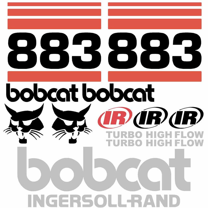 Bobcat 883 Decals Sticker