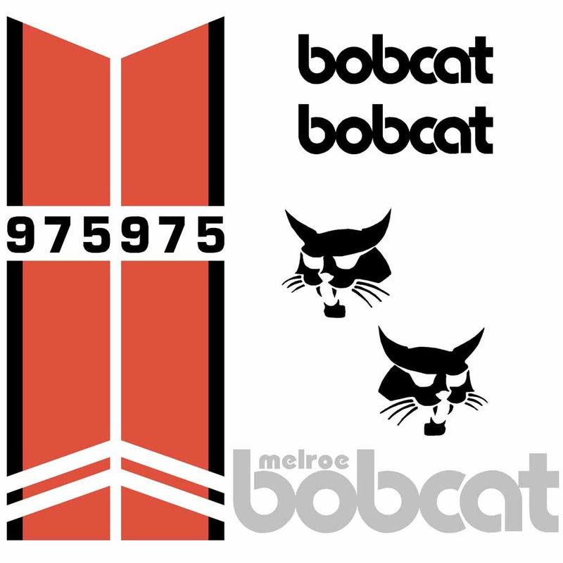 Bobcat 975 Decal Set MELROE