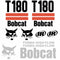 Bobcat T180 Decal Set (2 Stripe)