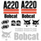 Bobcat A220 Decal Set