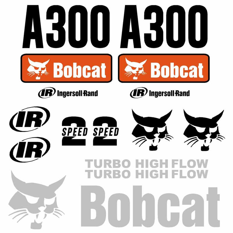 Bobcat A300 Decal Set
