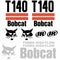 Bobcat T140 Decal Set (2 Stripe)
