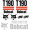 Bobcat T190 Decal Set (2 Stripe)