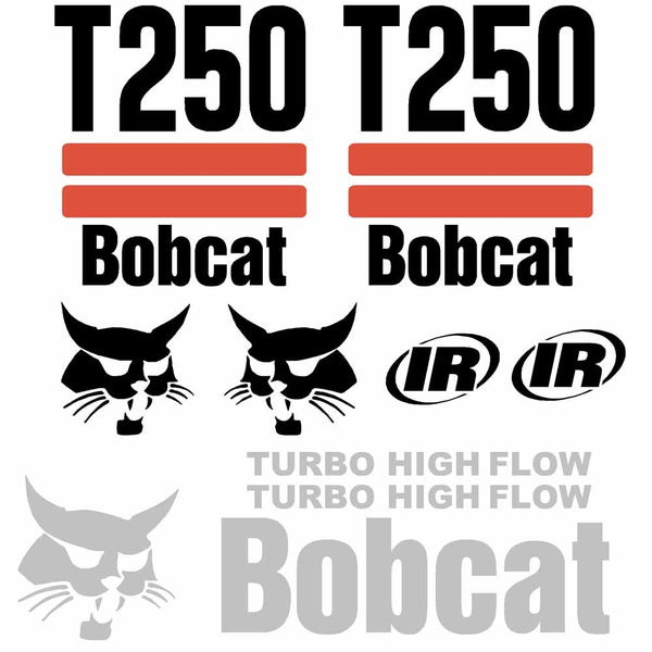 Bobcat T250 Decal Set (2 Stripe)