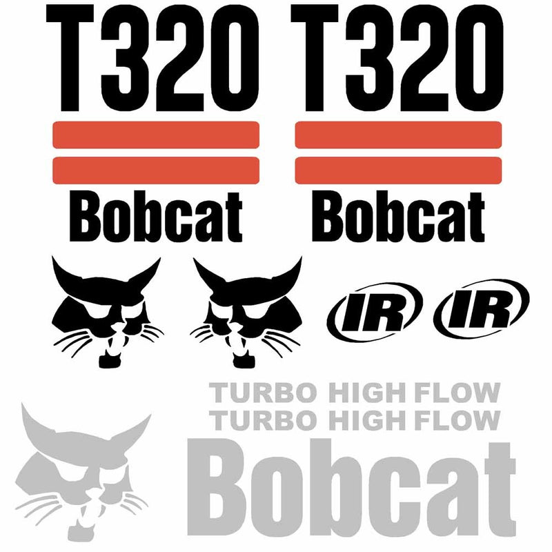 Bobcat T320 Decal Set (2 Stripe)