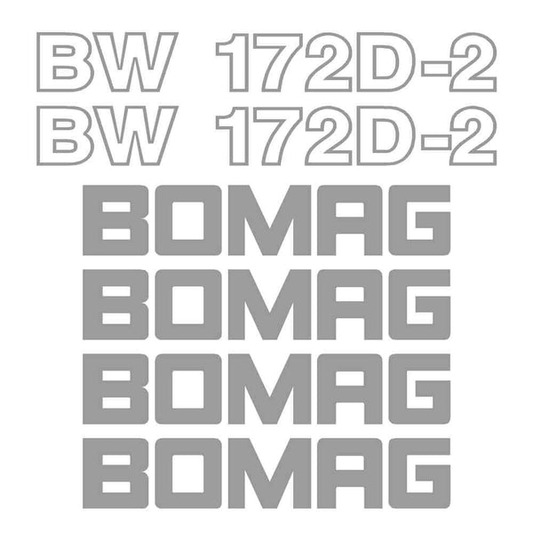Bomag BW172D-2 Decal Sticker Set