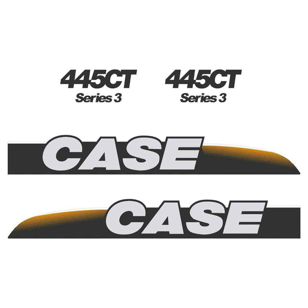 Case 445CT-3 Decals Stickers Set