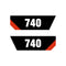 CAT 740 Decals