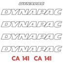 Dynapac CA141 Decal Sticker Set