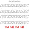 Dynapac CA141 Decal Sticker Set